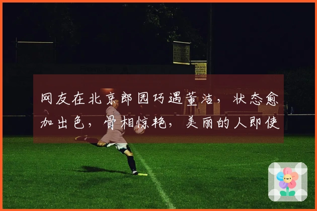 网友在北京郎园巧遇董洁，状态愈加出色，骨相惊艳，美丽的人即使老去依然迷人